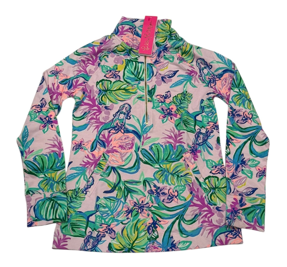 Lilly Pulitzer Mermaid in the Shade Skipper Popover XXS-Amethyst Tint