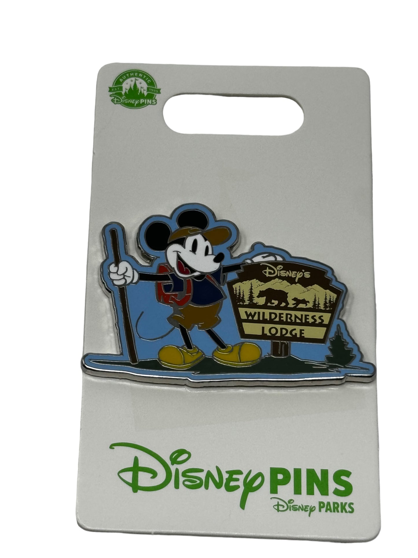 Disney Wilderness Lodge Resort Mickey with Bear Logo Pin