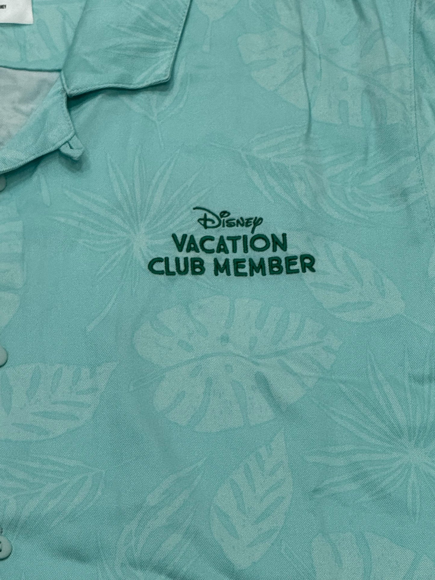 Disney Vacation Club Member Welcome Home Camp Shirt Button