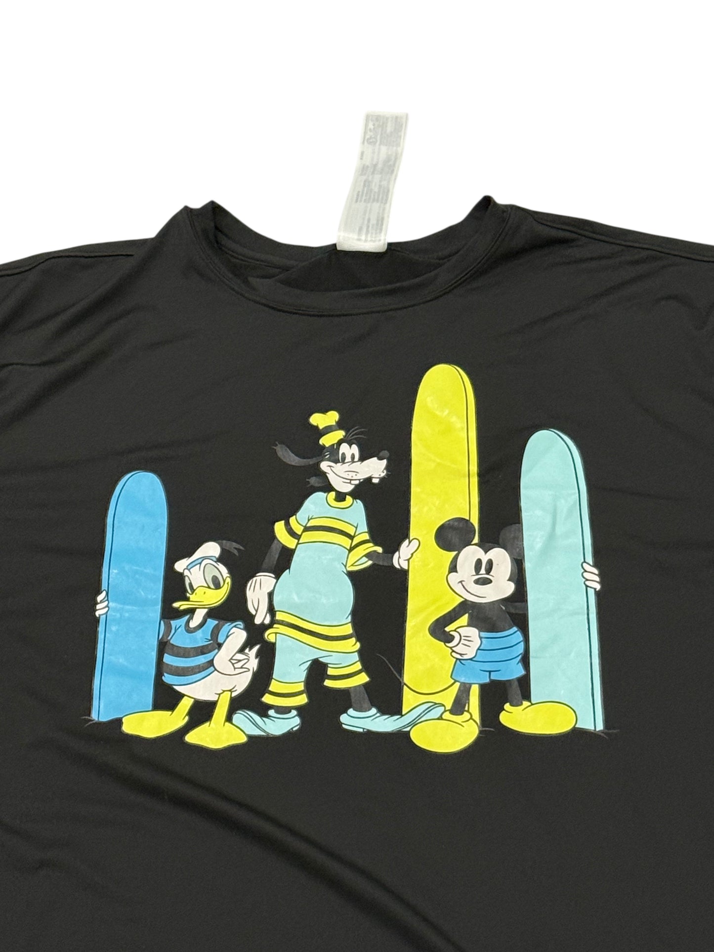 Disney Mickey & Friends Surfboards Swim Sun Shirt Rash Guard for Men XXl