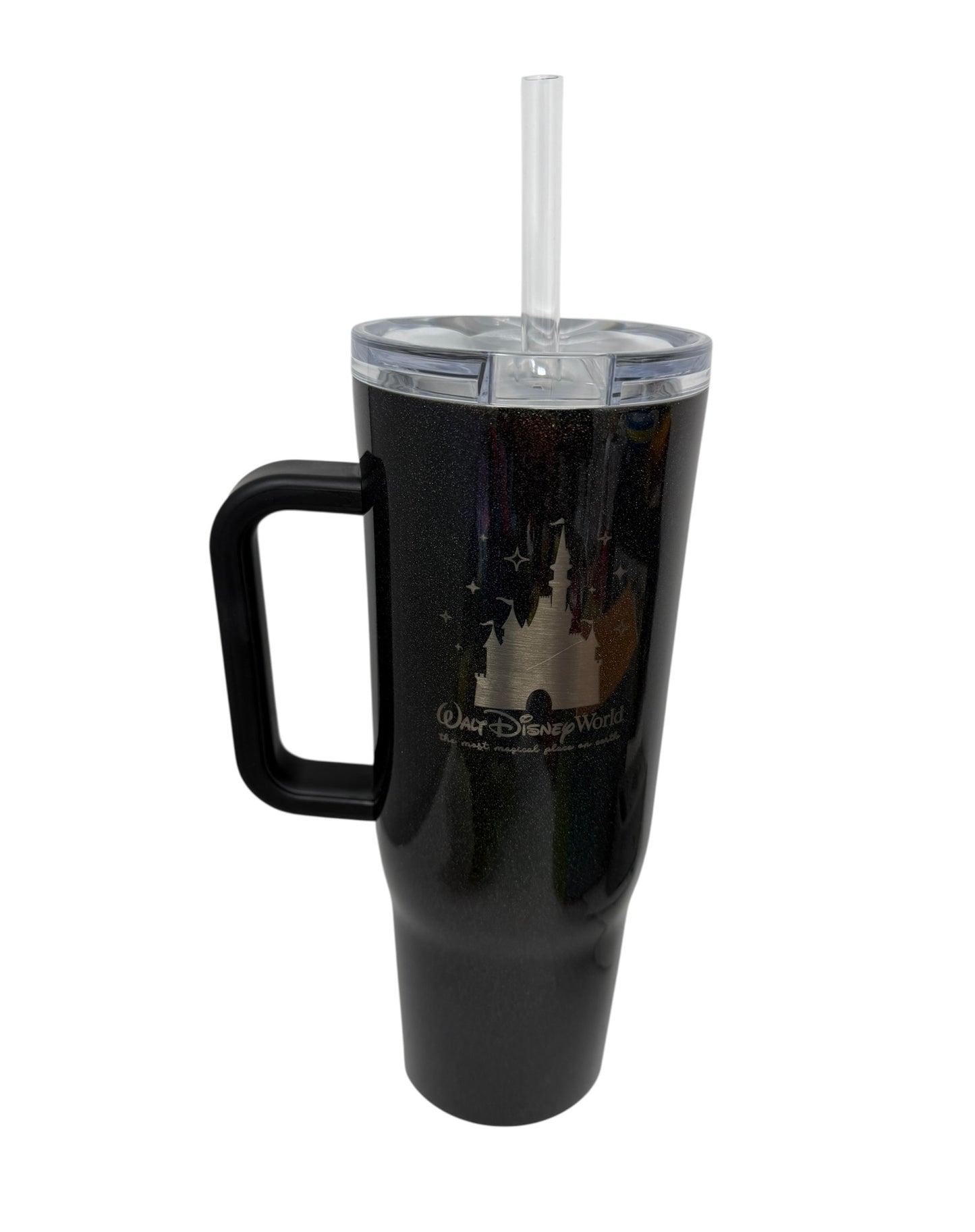 Walt Disney World Castle Corkcicle Tumbler 40oz Holographic Black