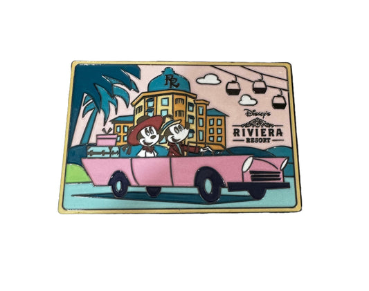 Disney Riviera Resort Mickey Minnie in Car Magnet Metal