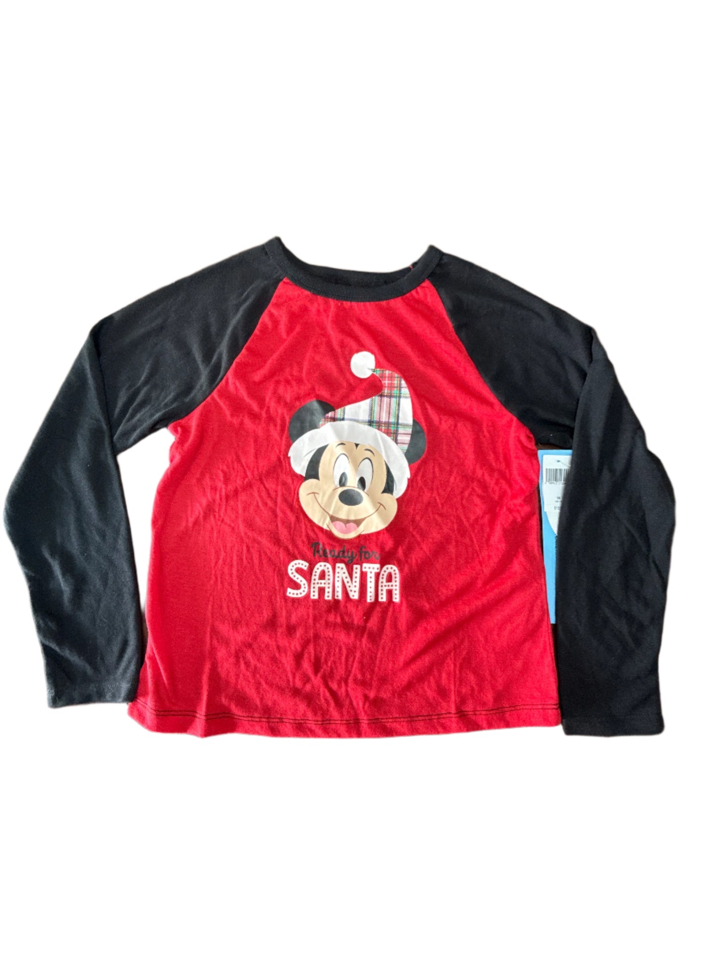 Disney Mickey Santa Kids Shirt Size 7/8