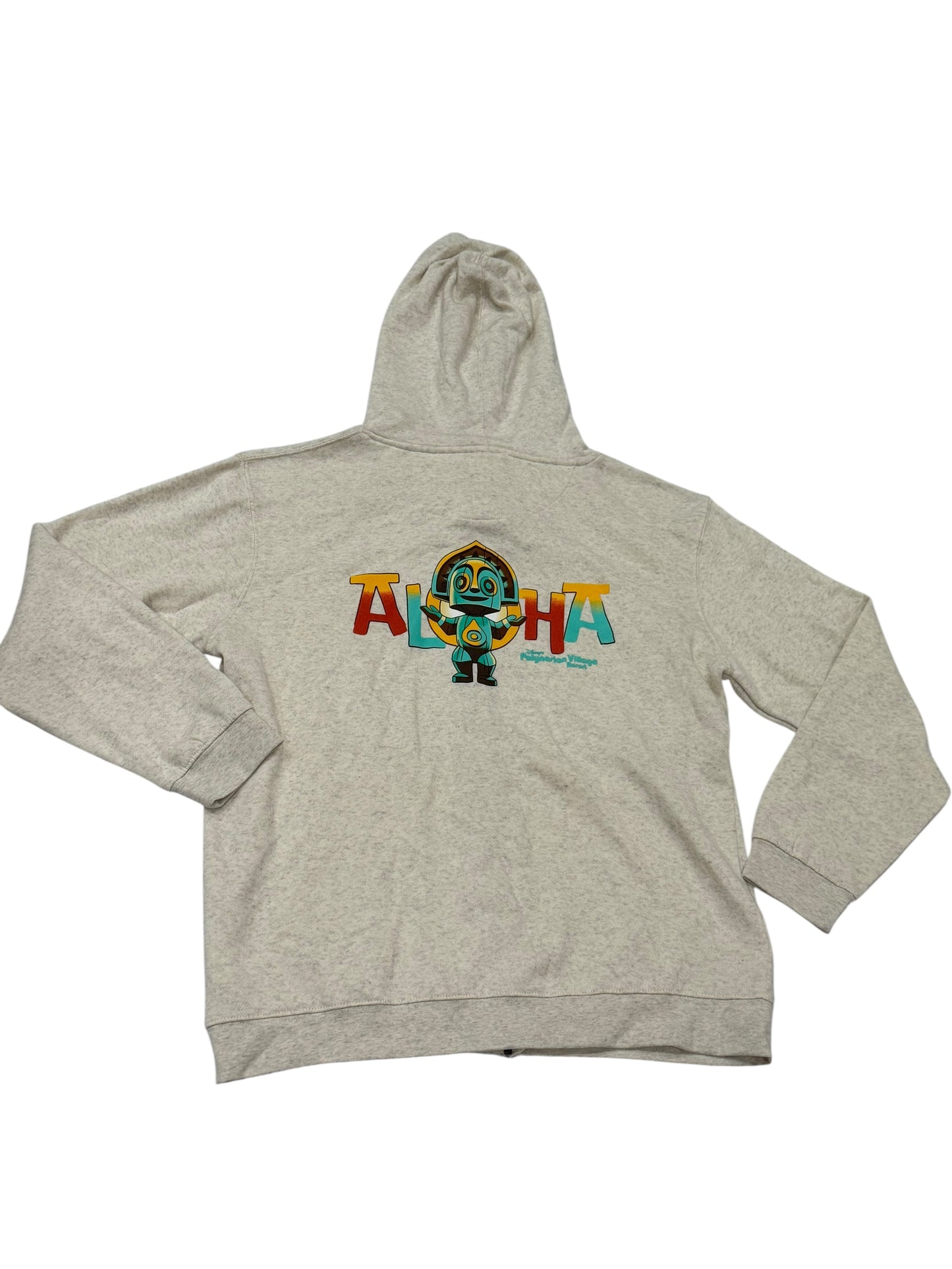 Disney Polynesian Village Resort Maui Tiki Aloha Zip Up Hoodie