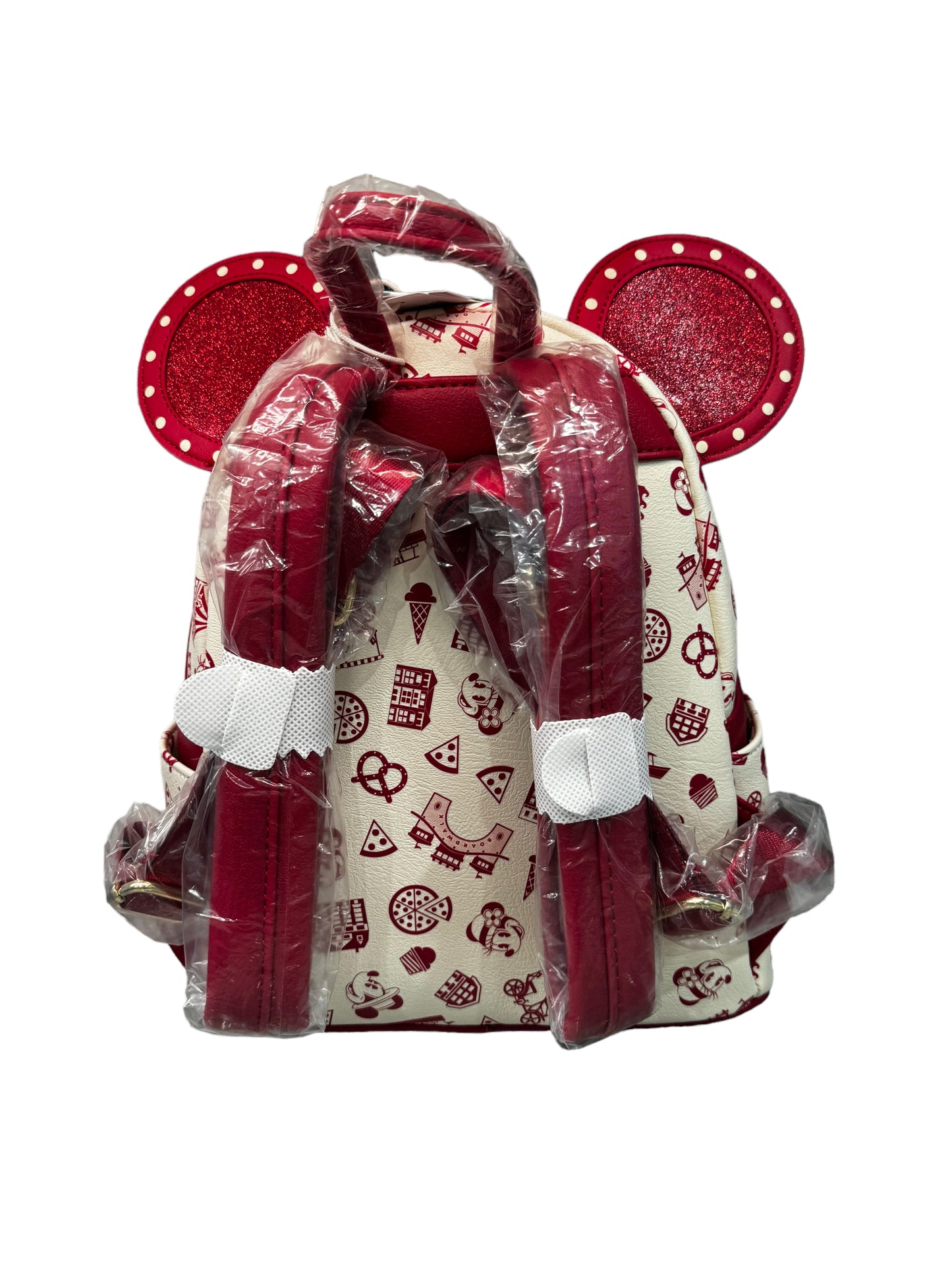 Disney Boardwalk Resort Glitter Minnie Loungefly Backpack-Scented Glows