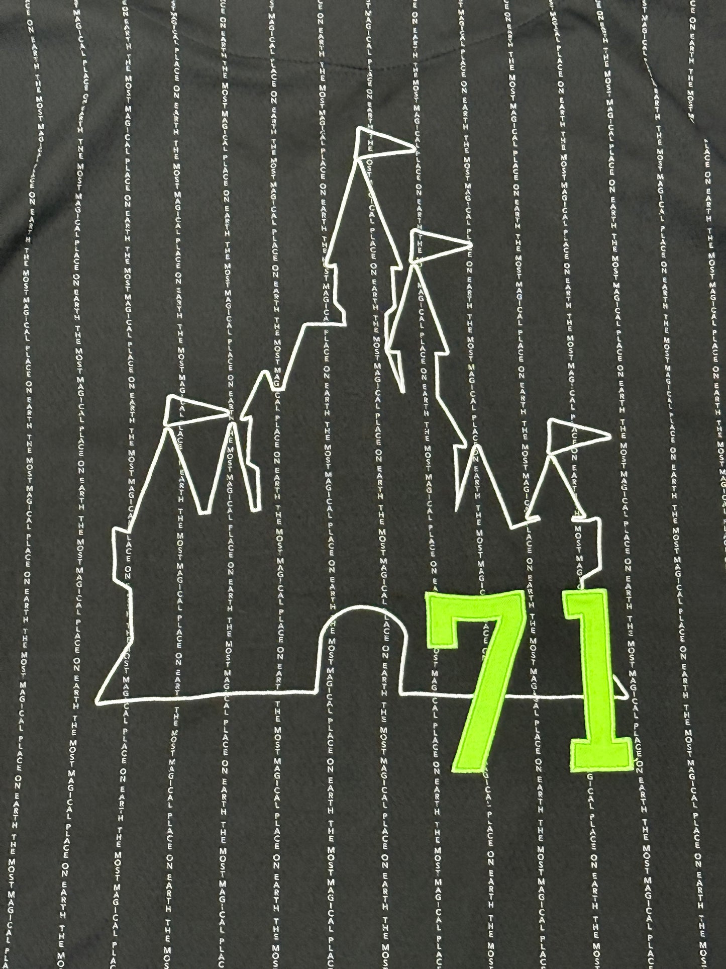 Walt Disney World Castle 71 Baseball Jersey