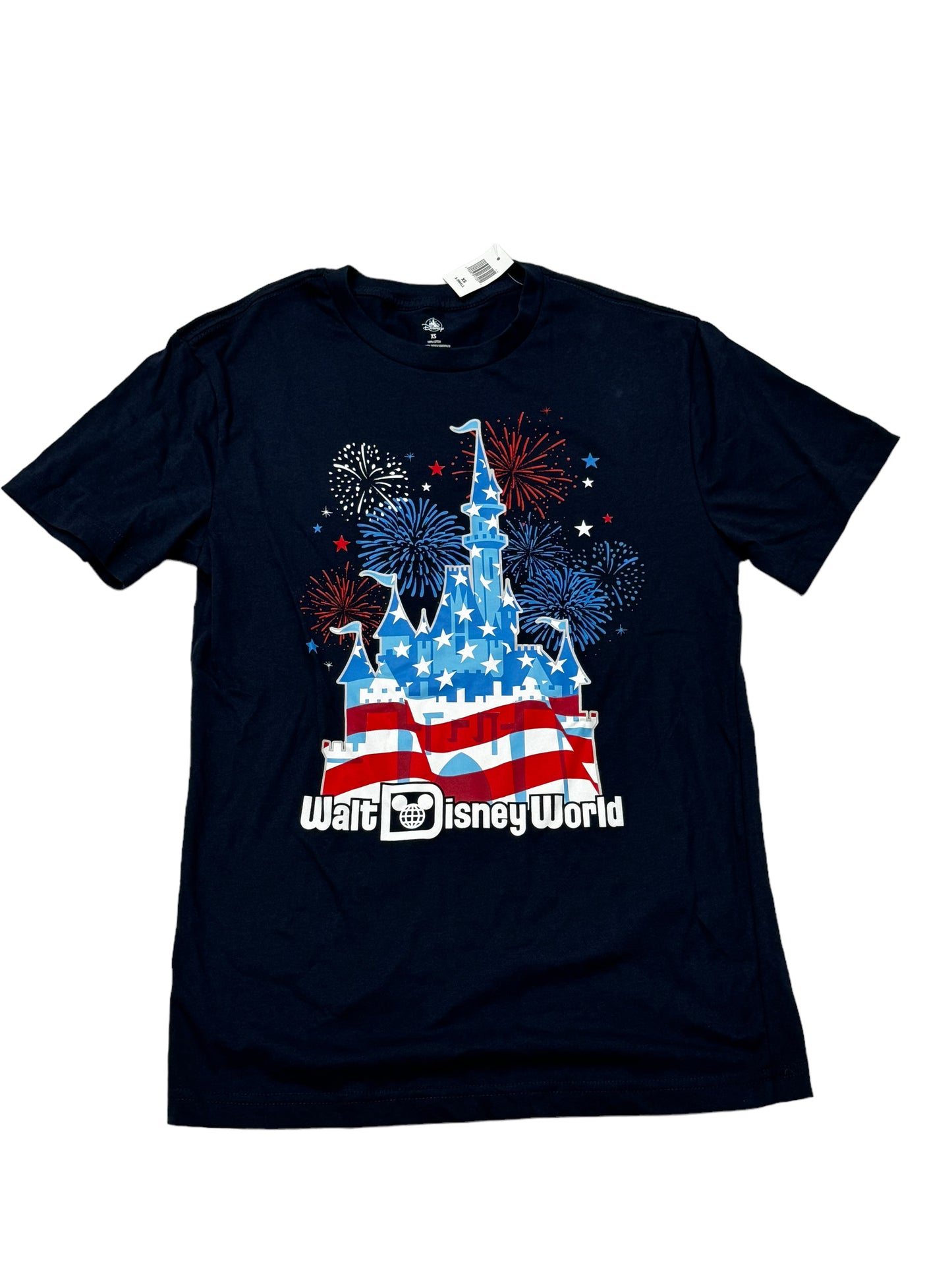 Walt Disney World Americana Castle Fireworks Shirt