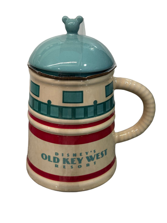 Disney Old Key West Mickey Lighthouse Mug with Lid