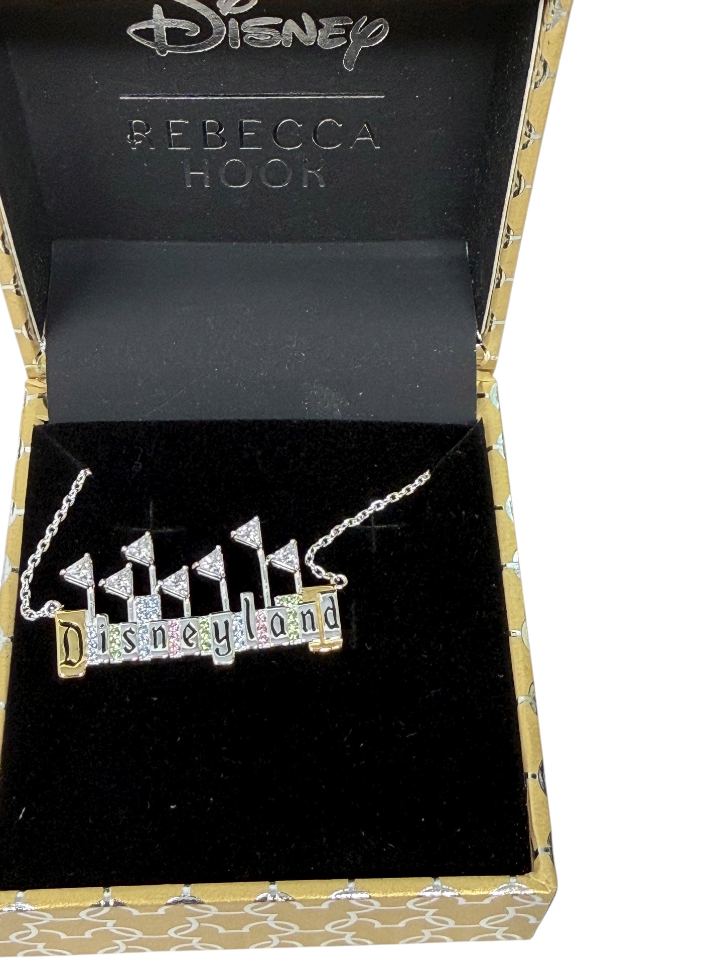 Disneyland Marquee Pendant Necklace by Rebecca Hook