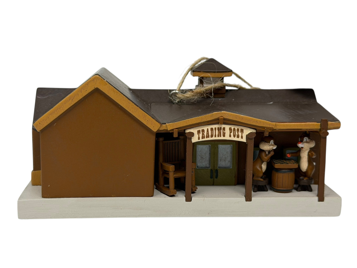 Disney Fort Wilderness Trading Post Building Ornament-Chip n Dale