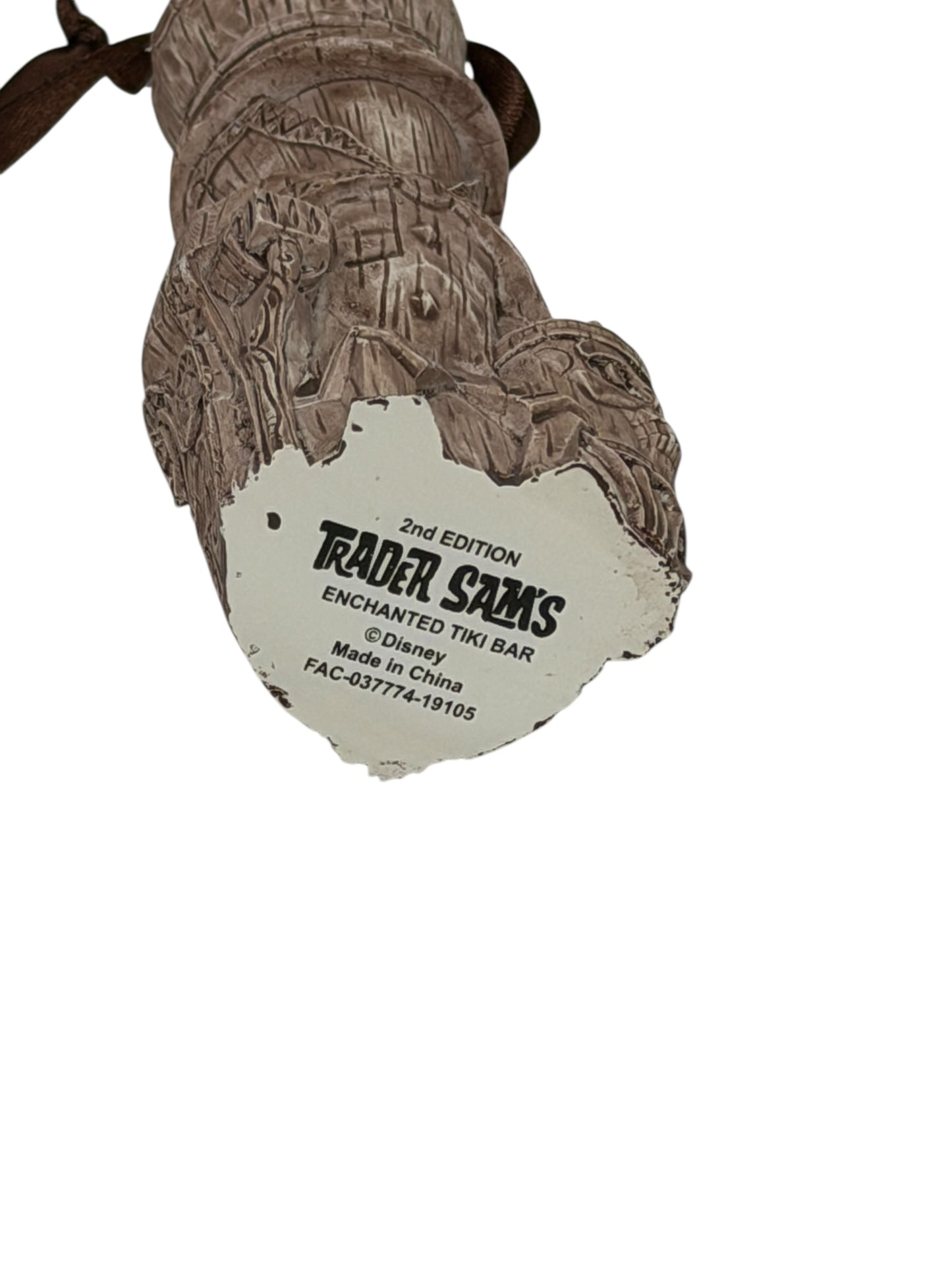 Disney Haunted Mansion Hatbox Ghost Trader Sam's Enchanted Tiki Bar Ornament 2nd Edition