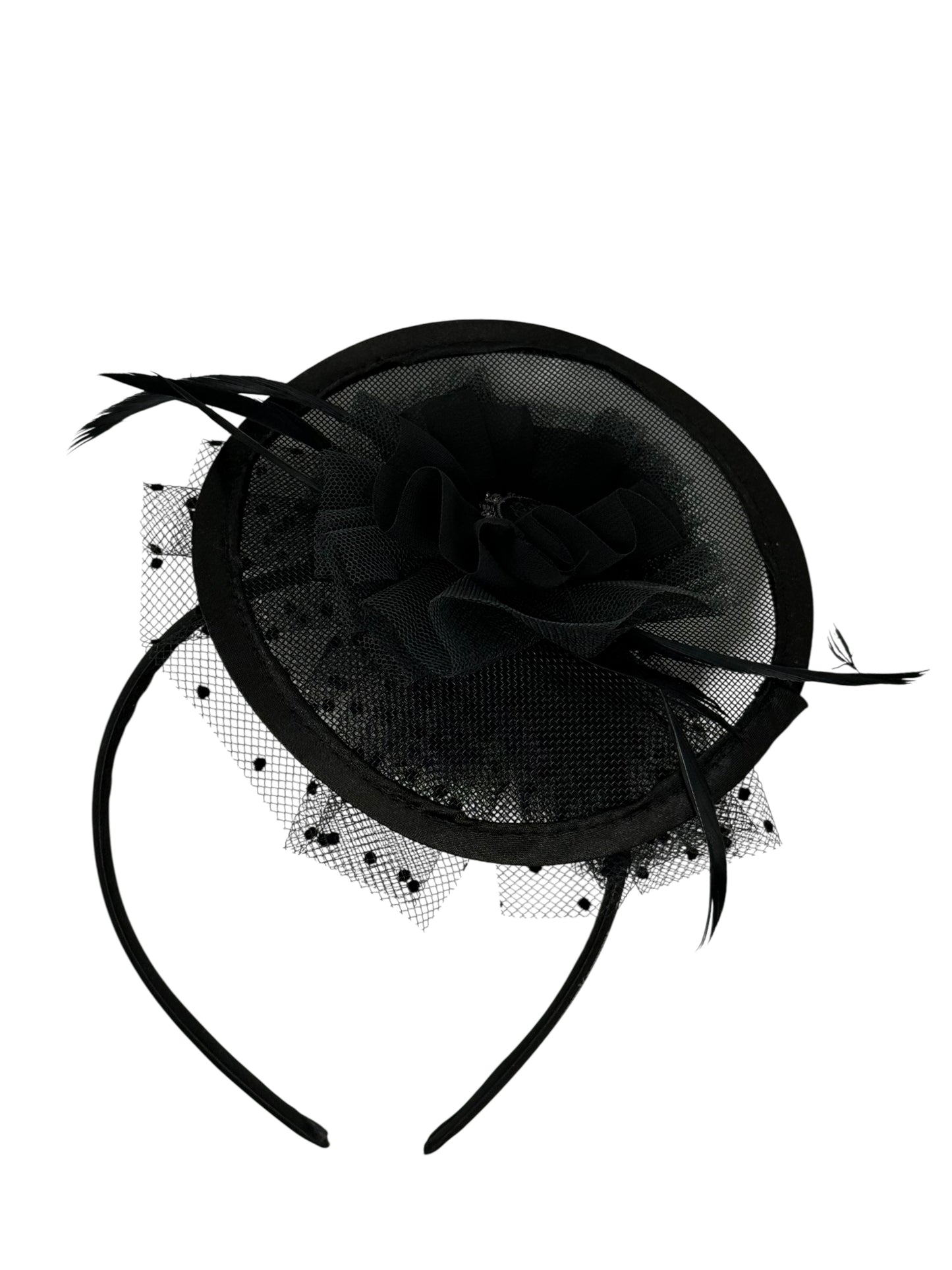 Disney Haunted Mansion Black Lace Tulle Headband-Dapper