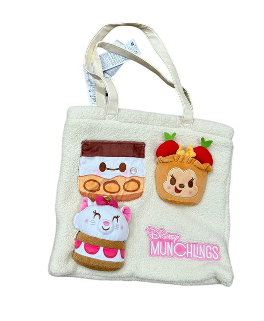 Disney Munchlings Plush Tote Bag-Marie, Baymax, Minnie