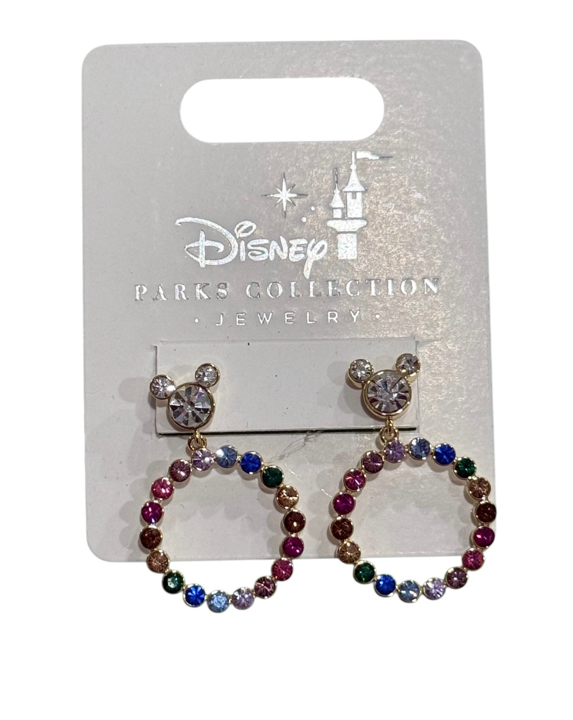 Disney Mickey Studs Colorful Hoop Earrings