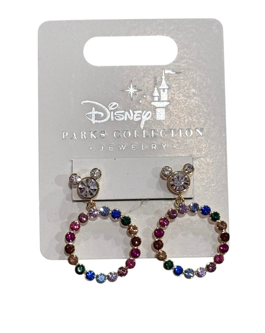 Disney Mickey Studs Colorful Hoop Earrings