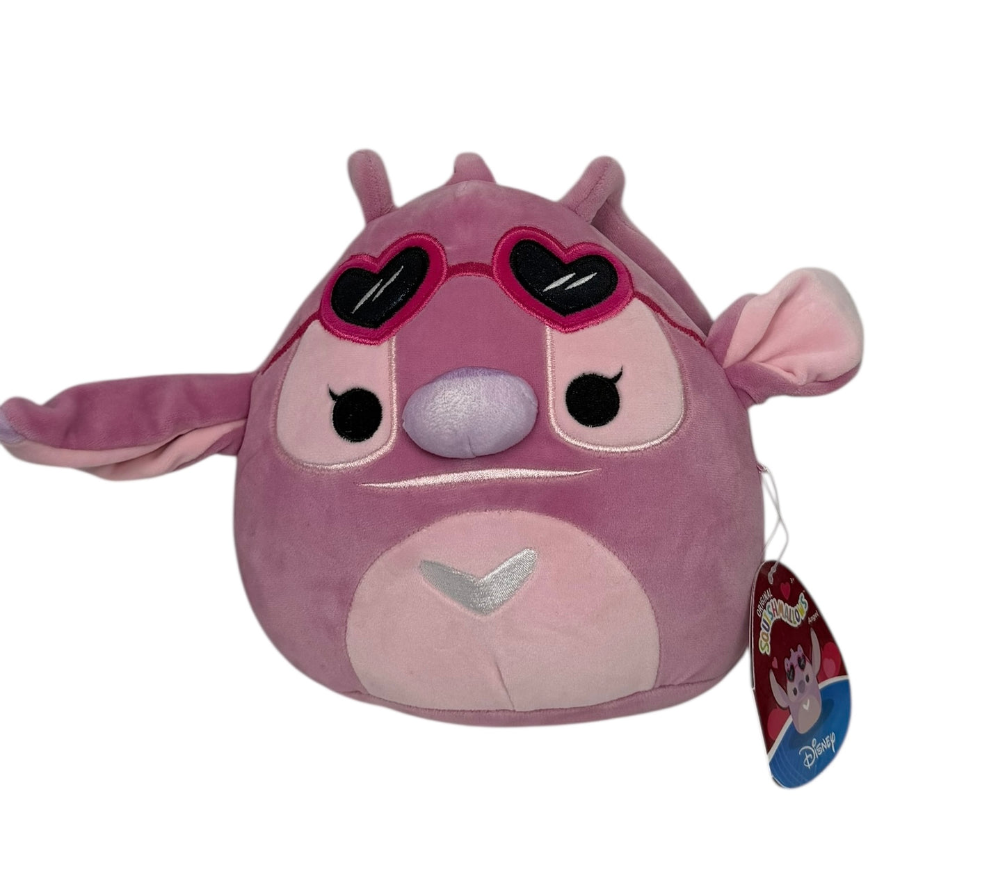 Disney Lilo & Stitch Angel Squishmallow-8” Heart Glasses Valentines