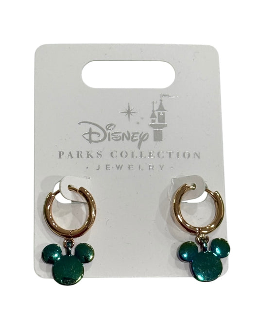 Disney Oil Slick Purple/Green/Blue Mickey Earrings