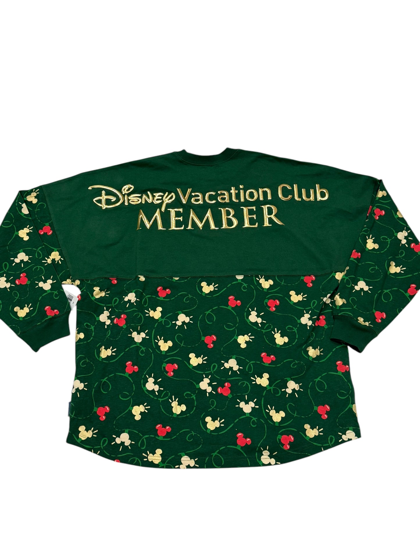 Disney Vacation Club Mickey Holiday Lights Spirit Jersey Large