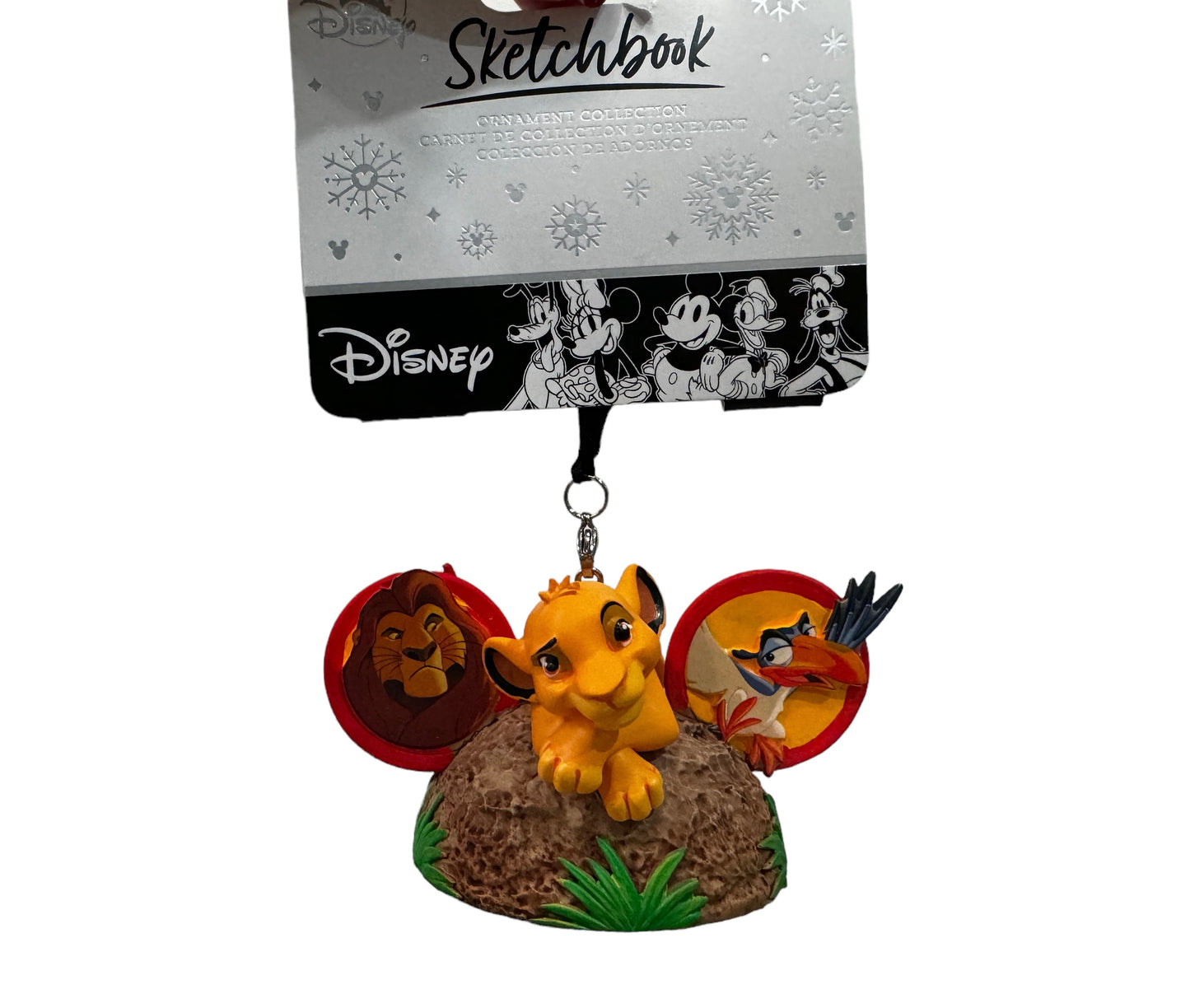 Disney Lion King Simba Mickey Ear Hat Ornament