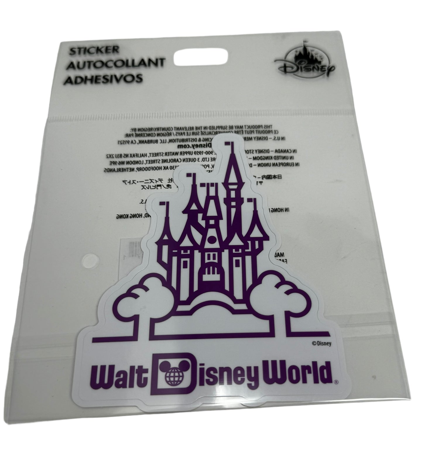 Walt Disney World 50th Anniversary Castle Sticker