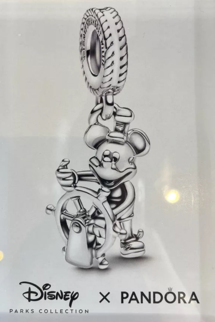 Disney Parks Steamboat Willie Mickey Pandora Charm – World of
