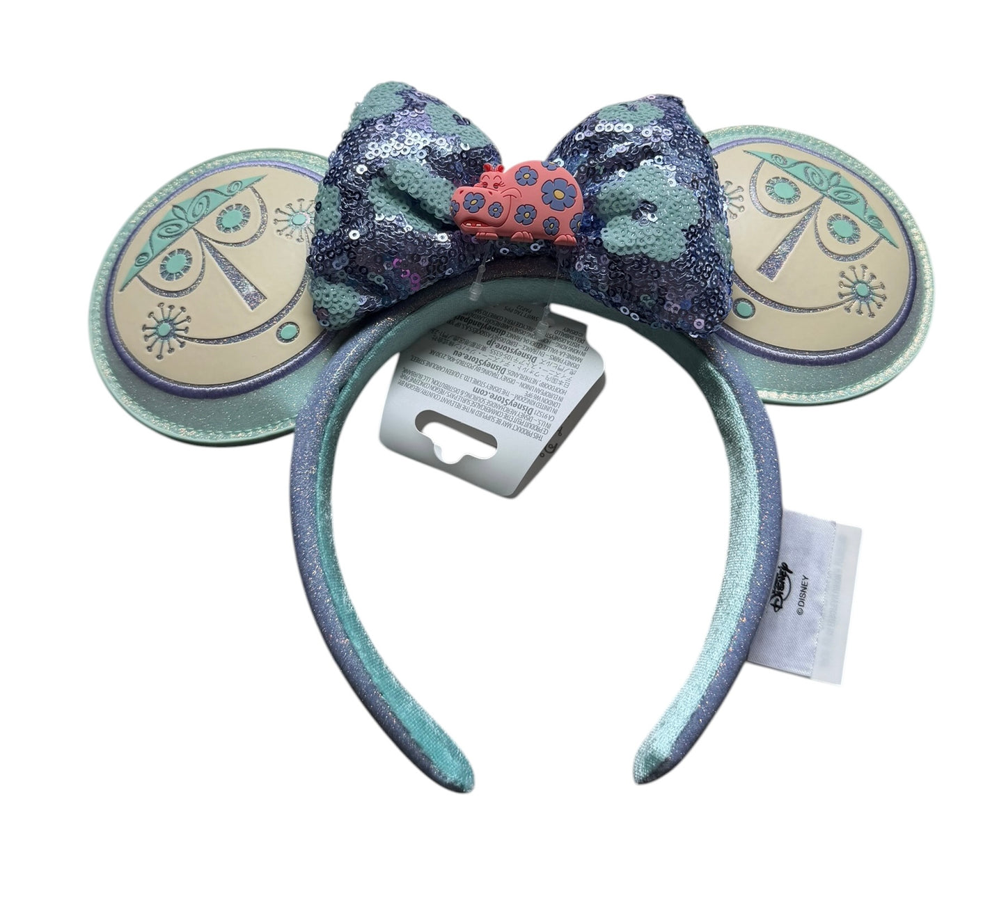 Disney it’s a Small World Ears Headband-Clock/Hippo