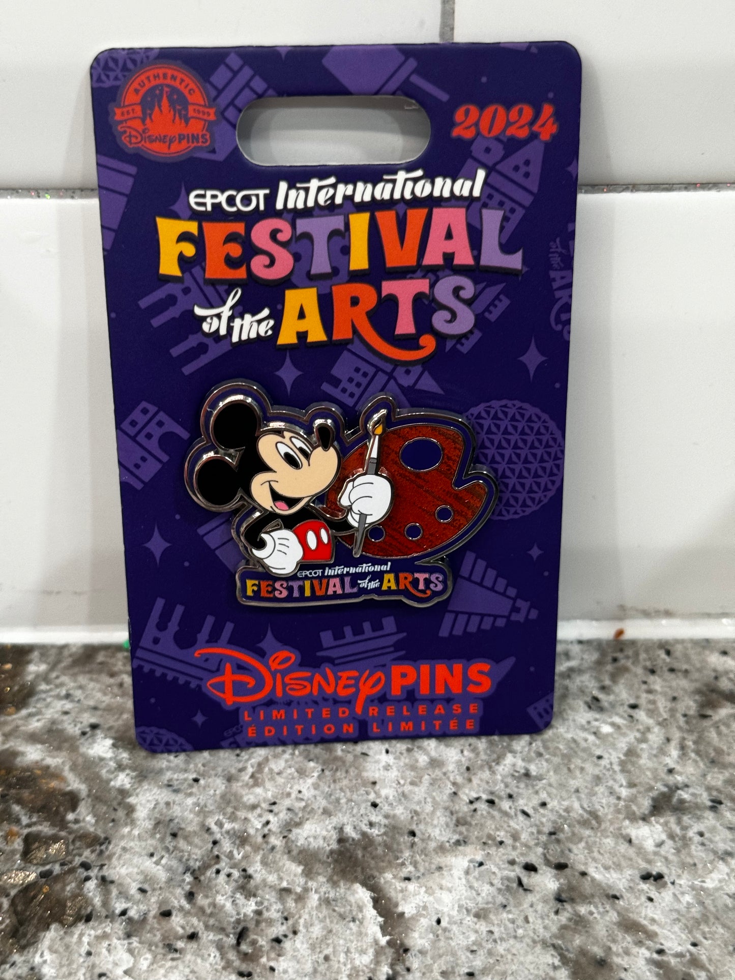 Disney Epcot Festival of the Arts 2024 Mickey Pin