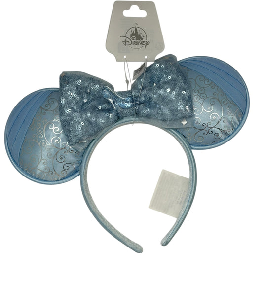 Disney Parks Cinderella Ears Headband-I Am Cindy Glass Slipper