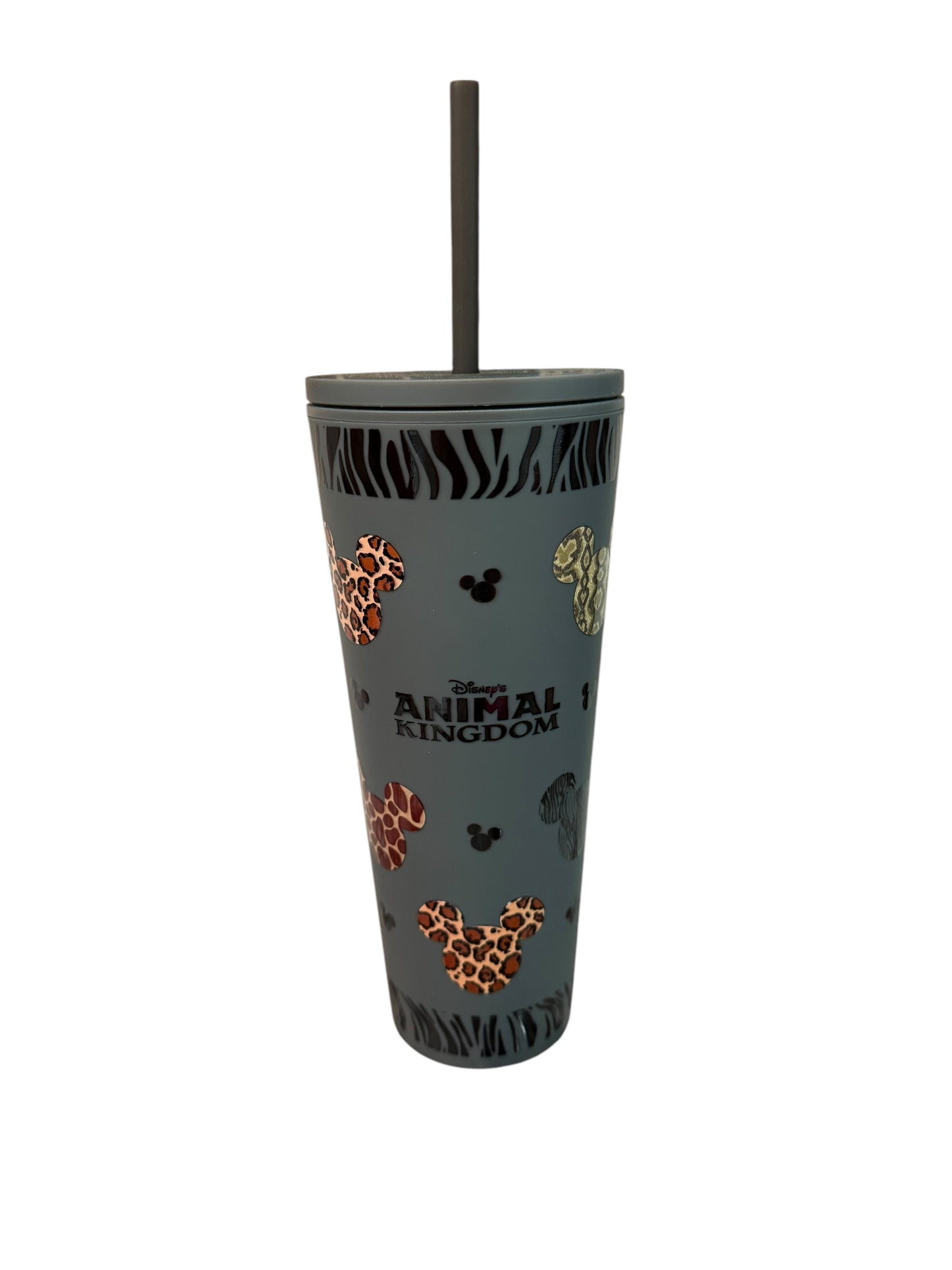 Disney Animal Kingdom Stainless Mickey Tumbler with Straw