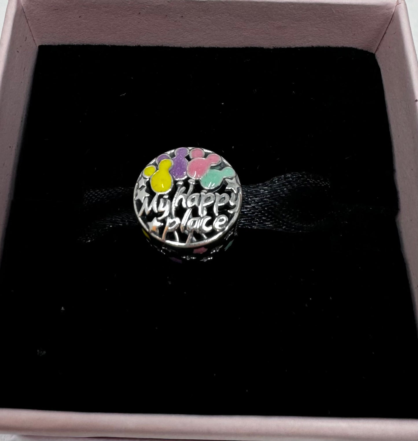 Disney My Happy Place Mickey Balloons Castle Pandora Charm Bead