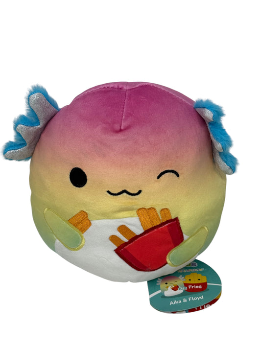 Squishmallows Flip Aika Axolotl & Floyd Fries Plush