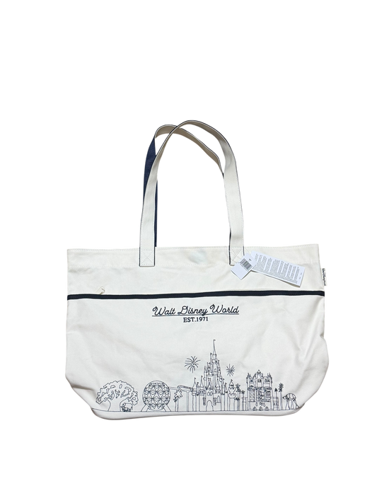 Walt Disney World 4 Parks Embroidered Tote Bag-Castle, Epcot