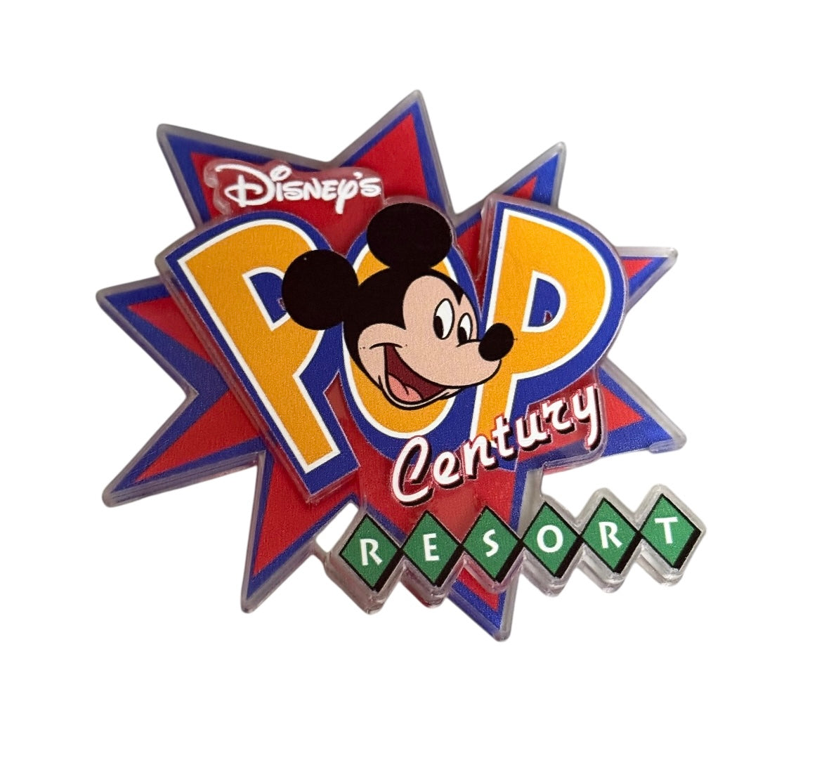 Disney Pop Century Resort Mickey Magnet-Acrylic