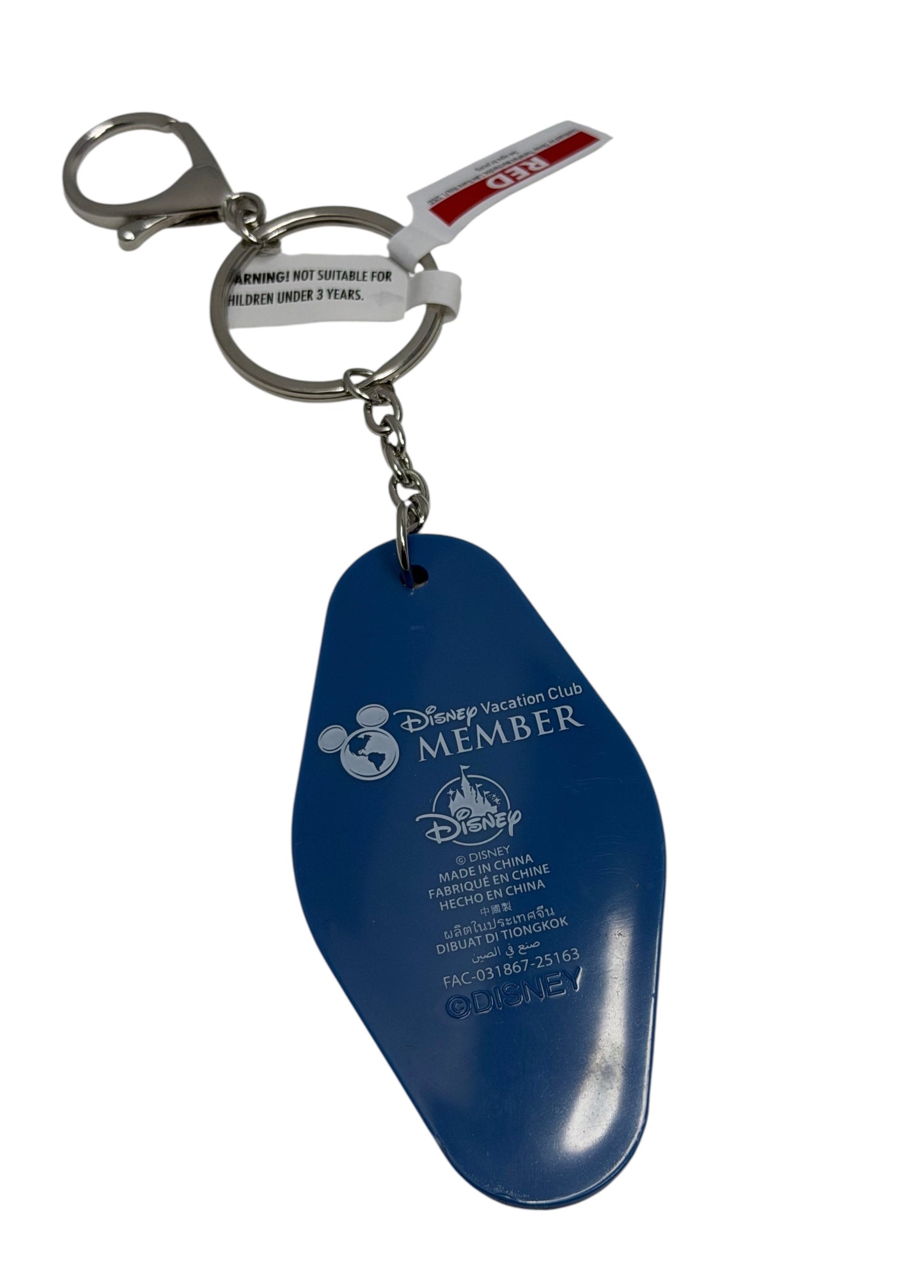 Disney Vacation Club Member Mickey Welcome Home Keychain DVC