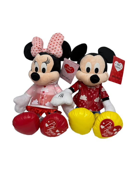 Disney 2020 Minnie and Mickey Valentine’s Plush Set-Be Mine