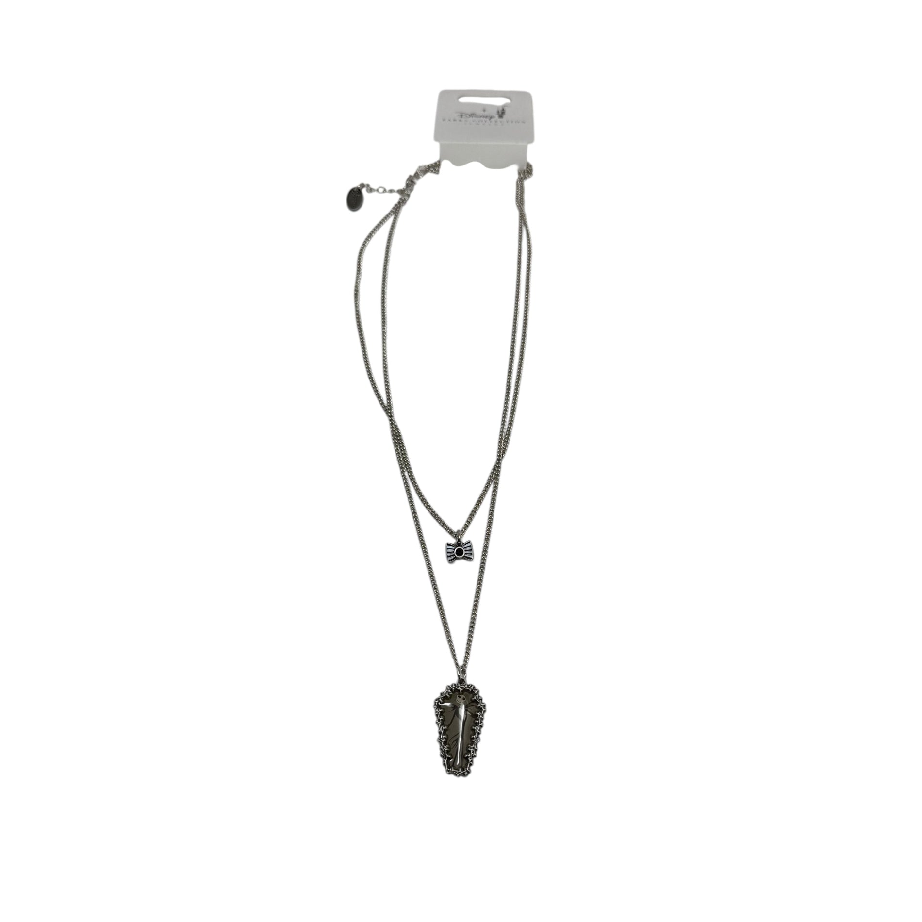 Necklace with a pendant on a white background