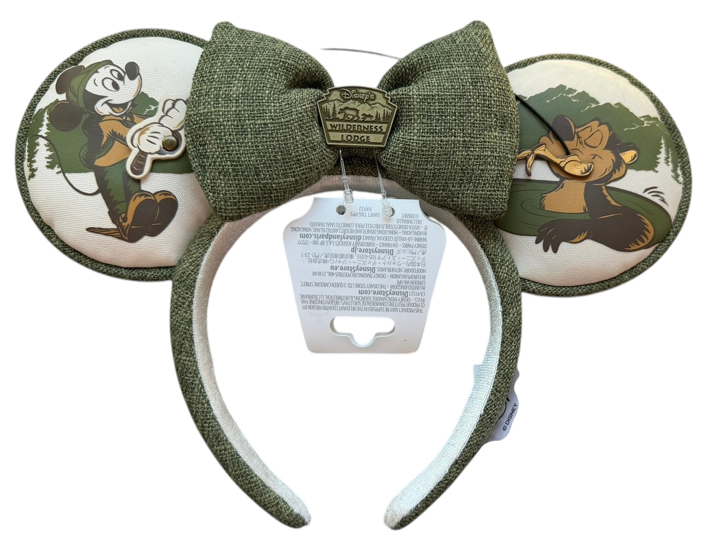 Disney Wilderness Lodge Minnie Ears Headband Mickey & Pluto