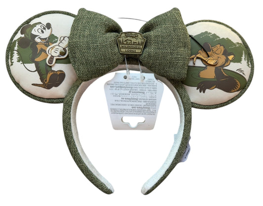 Disney Wilderness Lodge Minnie Ears Headband Mickey & Pluto