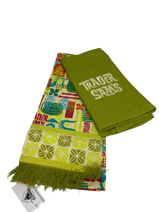 Disney Polynesian Village Trader Sam’s Hand Towel Set