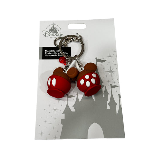 Disney Caramel Apple Minnie and Mickey Keychain Clip