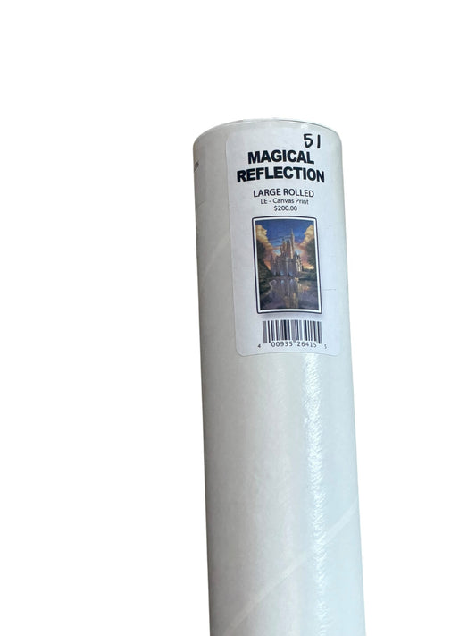 Disney Magical Reflection Castle Greg McCullough Large Rolled Canvas LE 51/295