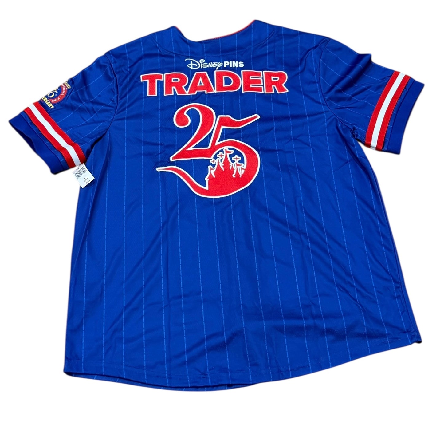Disney Pins 25th Anniversary Baseball Jersey Large