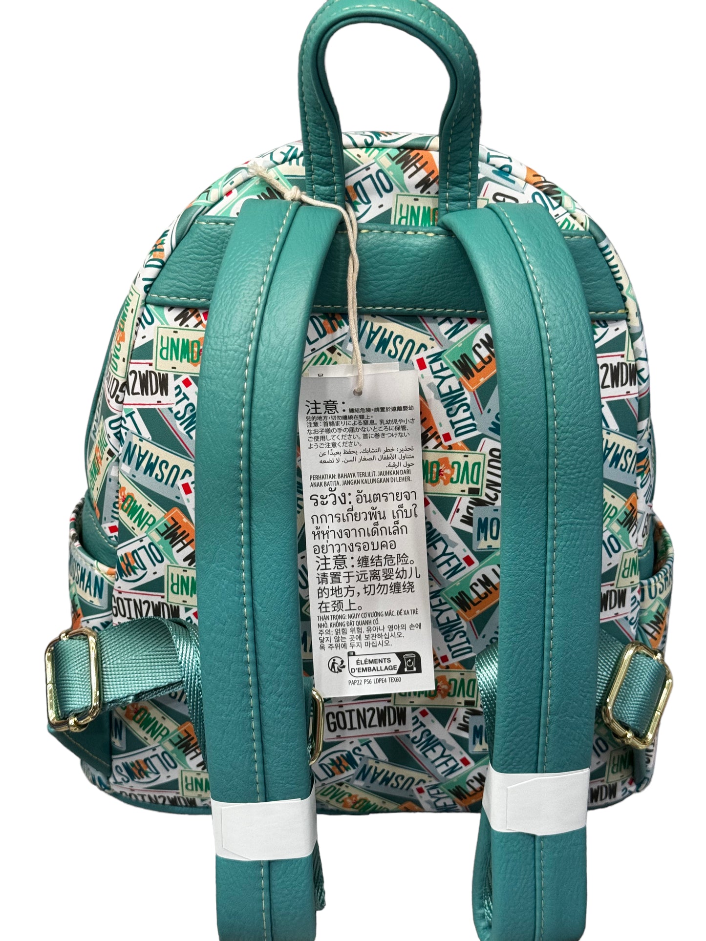 Disney Old Key West Resort License Plate Loungefly Backpack