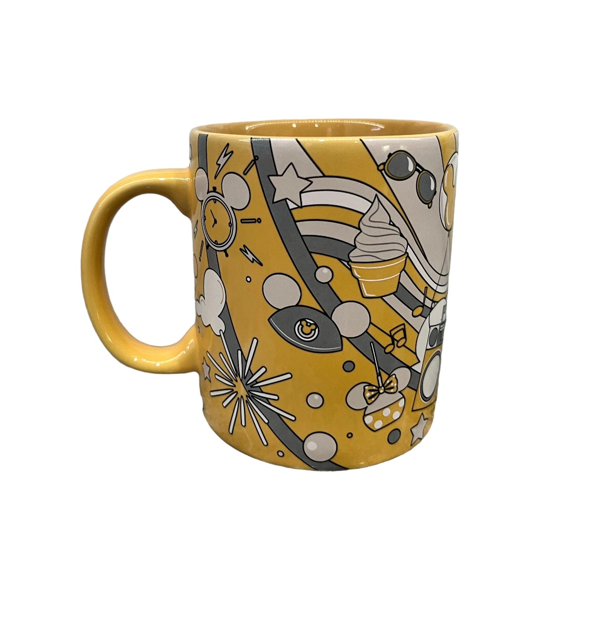 Disney Castle Mickey & Minnie Snack Yellow Mug