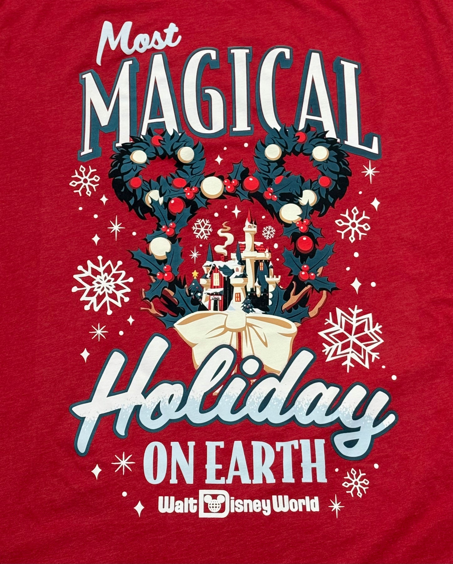 Disney World Most Magical Holiday on Earth Castle Shirt