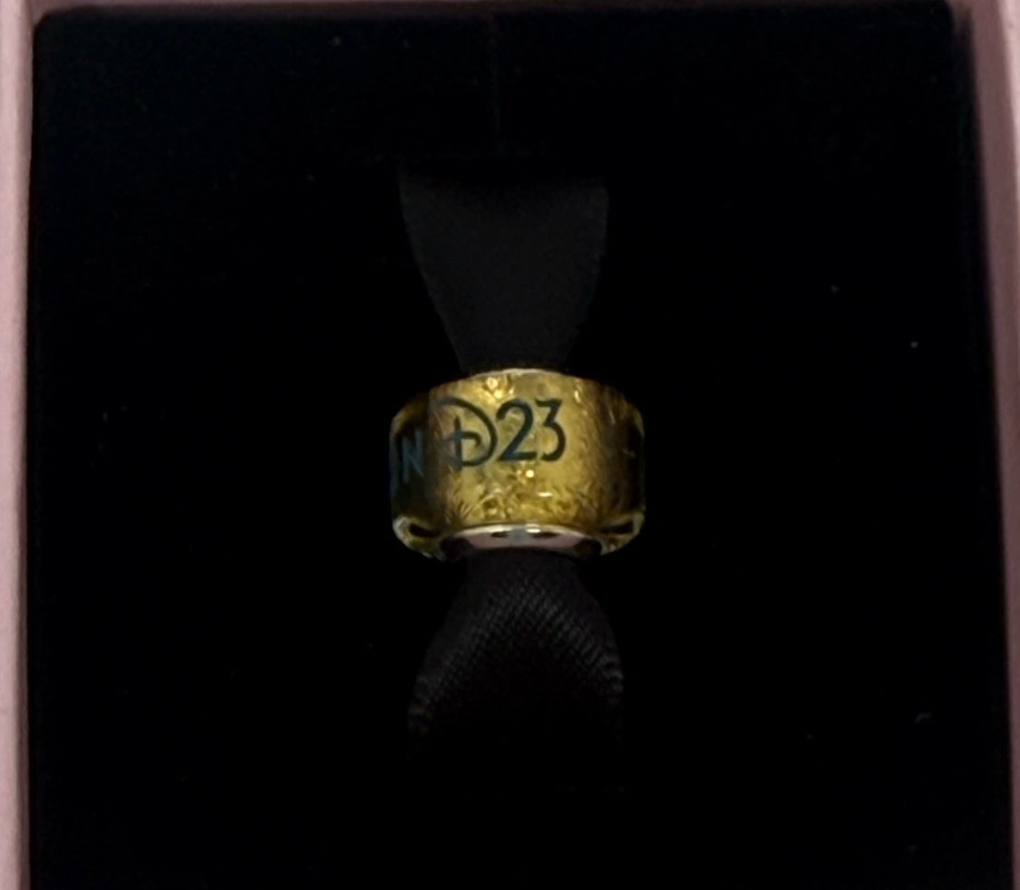 Disney Parks D23 Destination D Pandora Murano Glass Spacer Charm