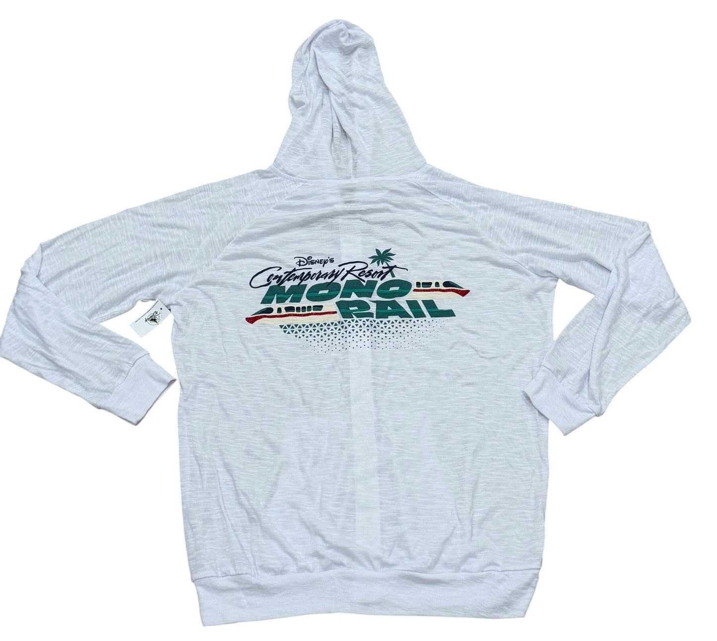Disney Contemporary Resort Zip Hoodie-Thin Burnout