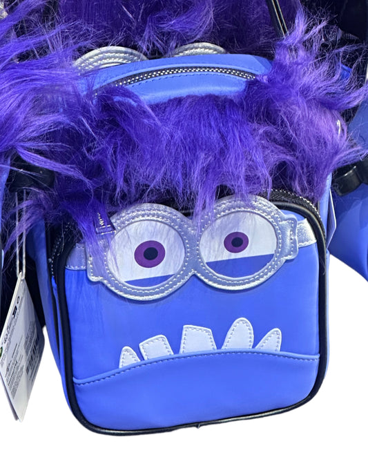 Universal Studios Despicable Me Evil Bad Purple Minion Loungefly Crossbody Purse