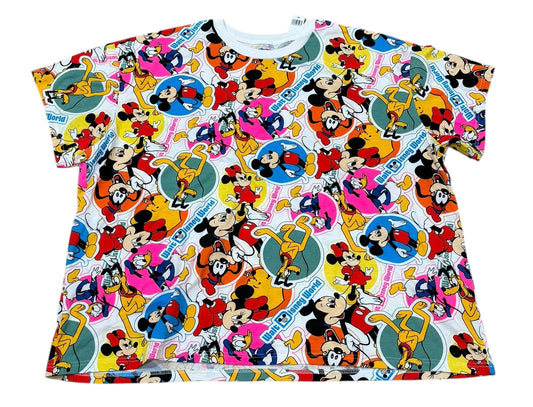 Walt Disney World Vault Shirt-Retro Sticker Collage-3X