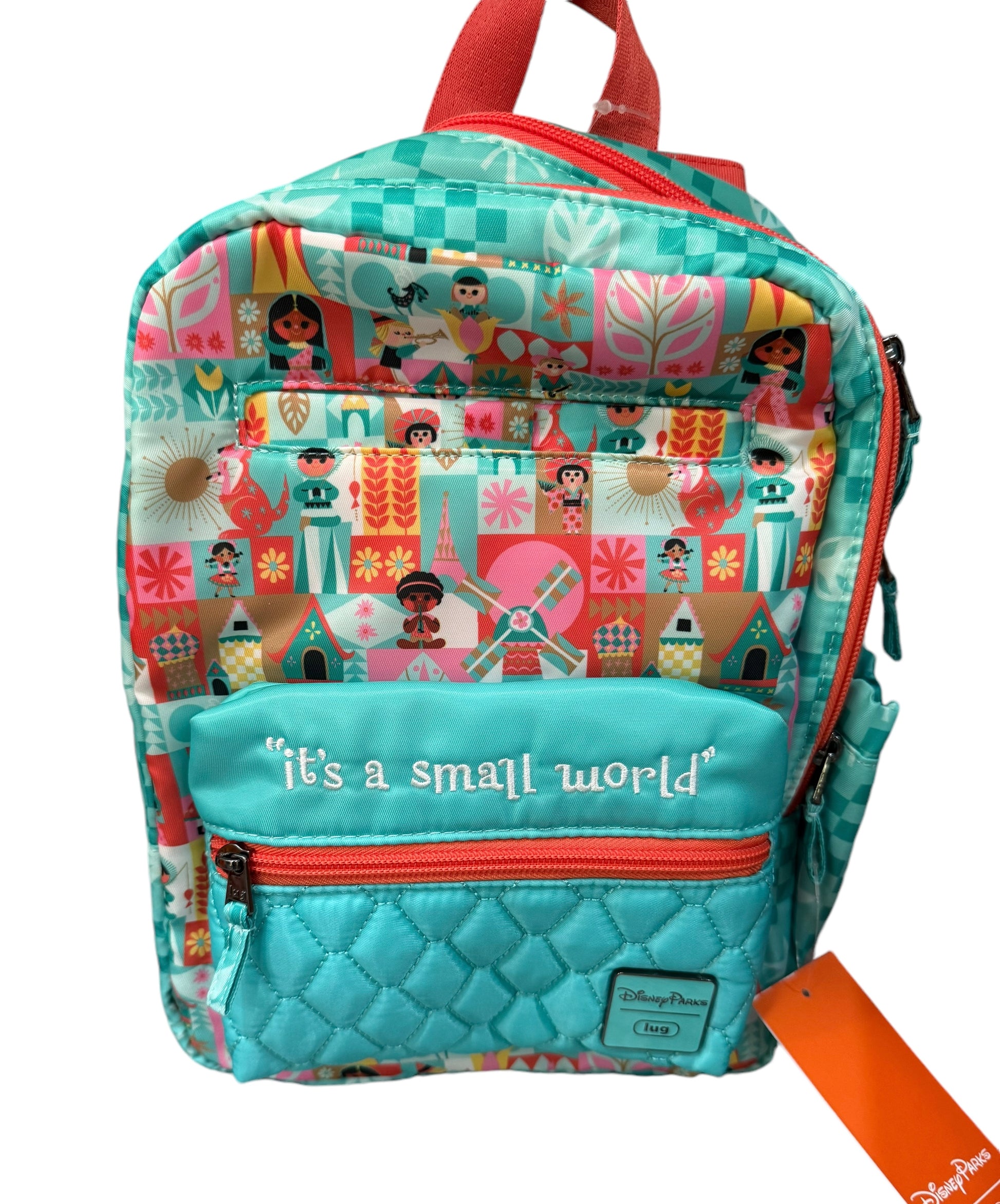 its a small world mini backpack Disney It's a Small World Lug Backpack – World of Treasures